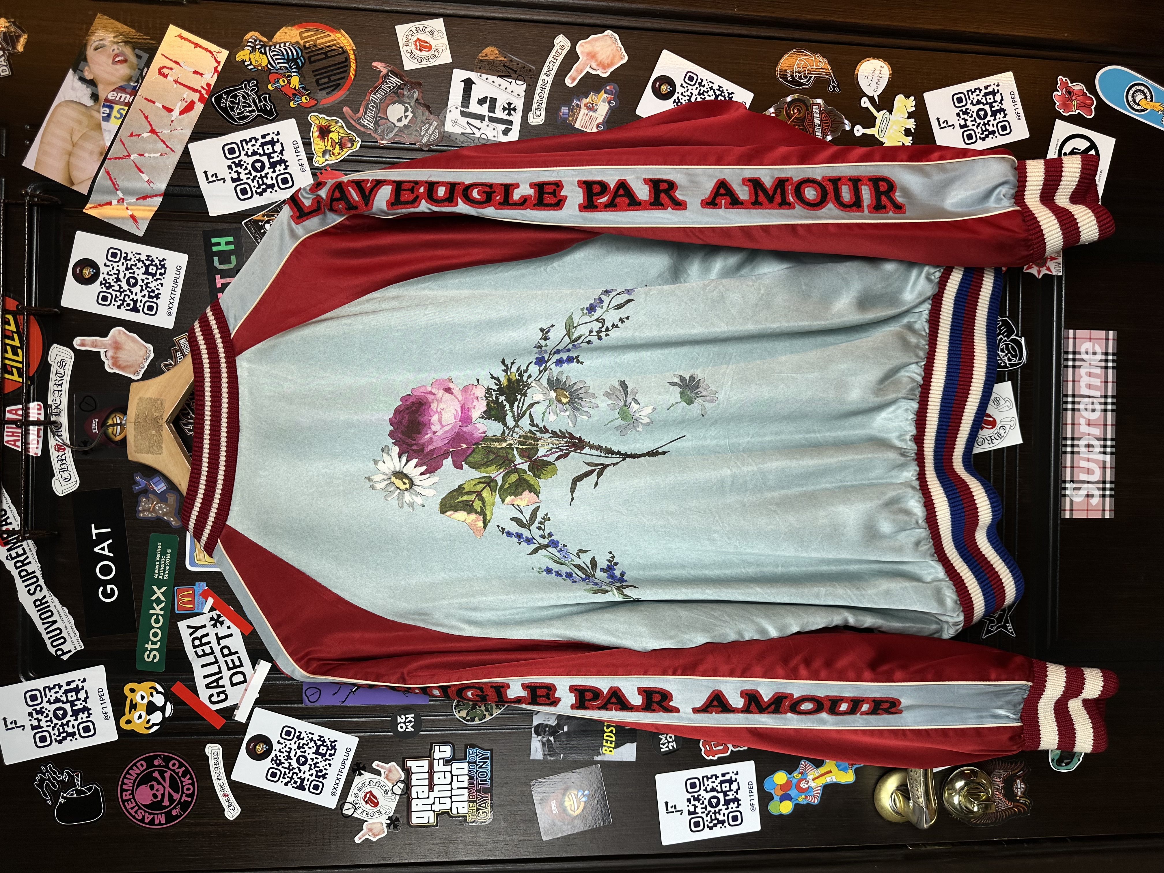 Gucci Gucci SS17 Amour illuminati Silk/Viscose XXL Bomber