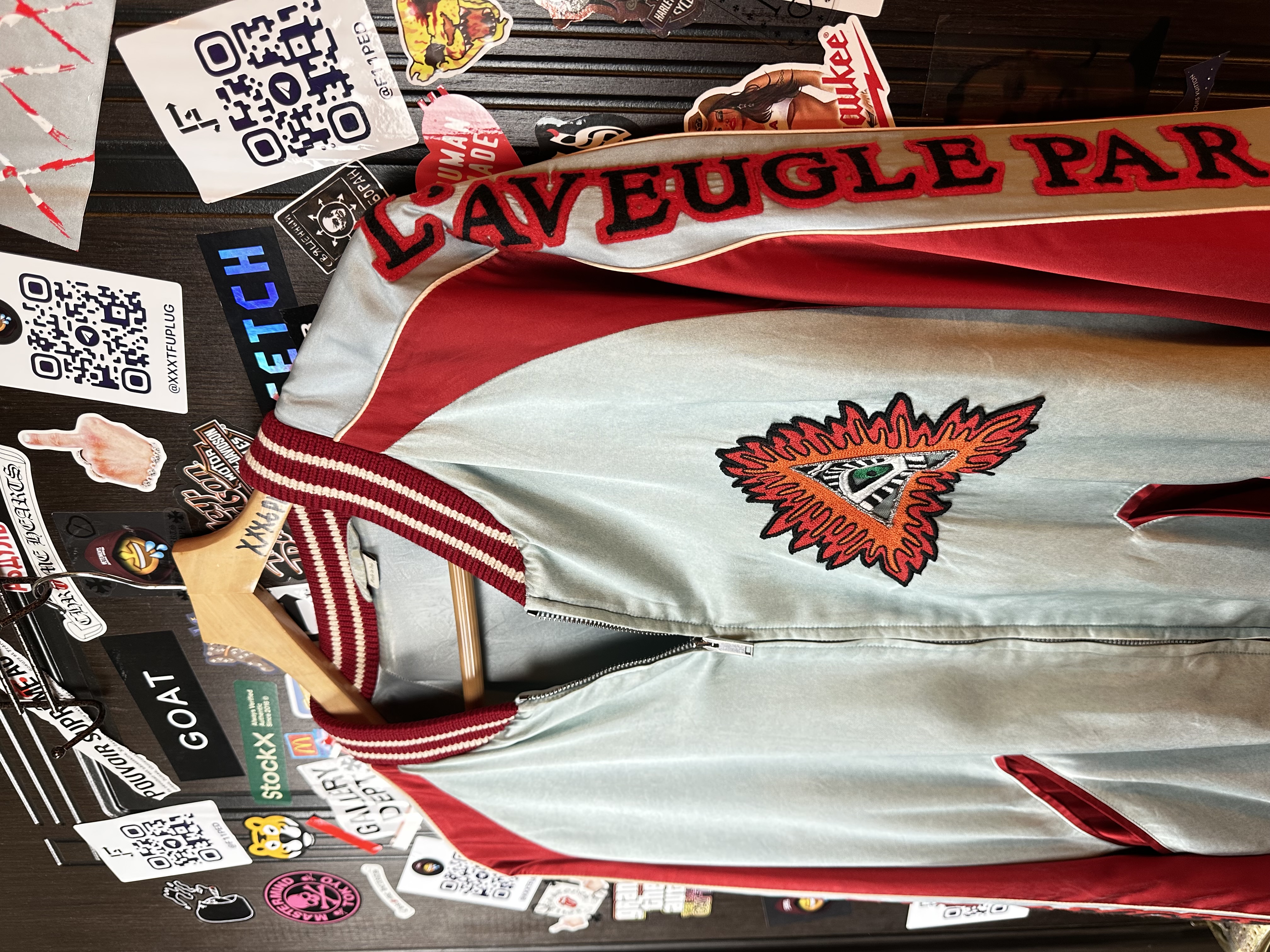 Gucci Gucci SS17 Amour illuminati Silk/Viscose XXL Bomber