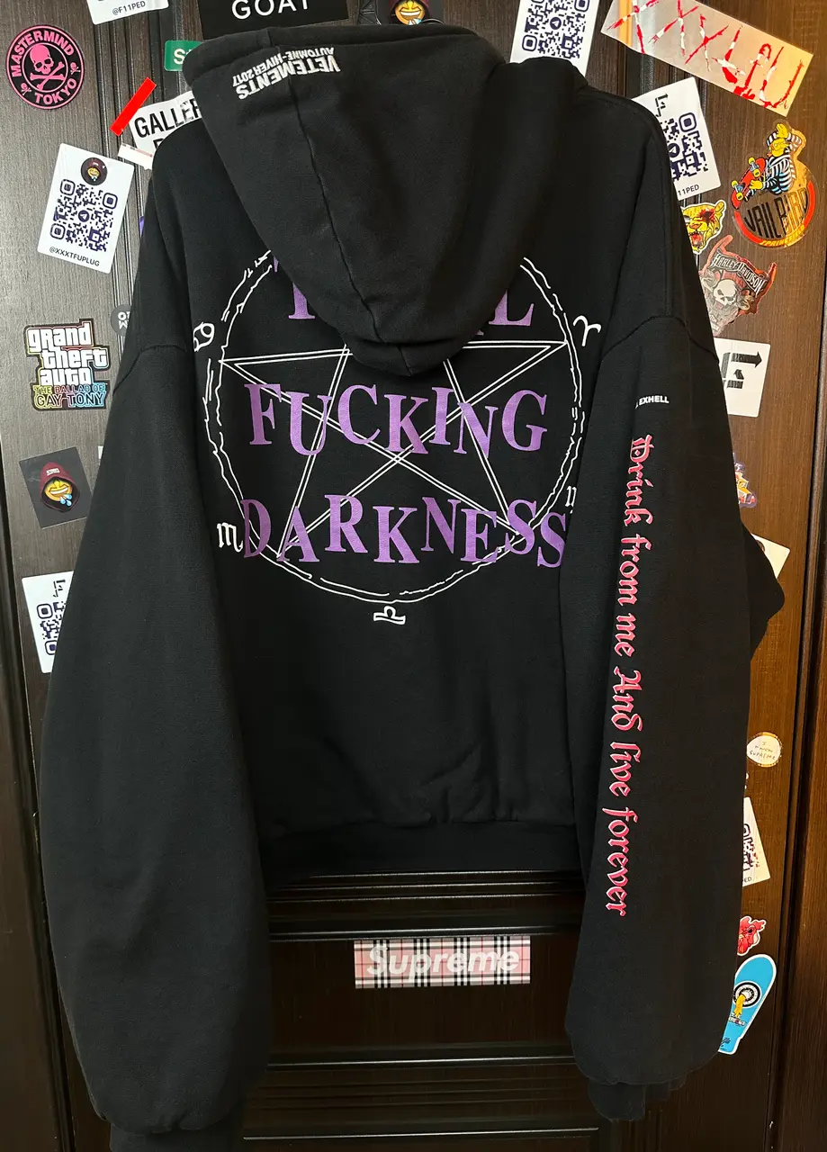 Vetements Vetements Total Fucking Darkness x 11 inch Gun Club 2 Side Bomber L size