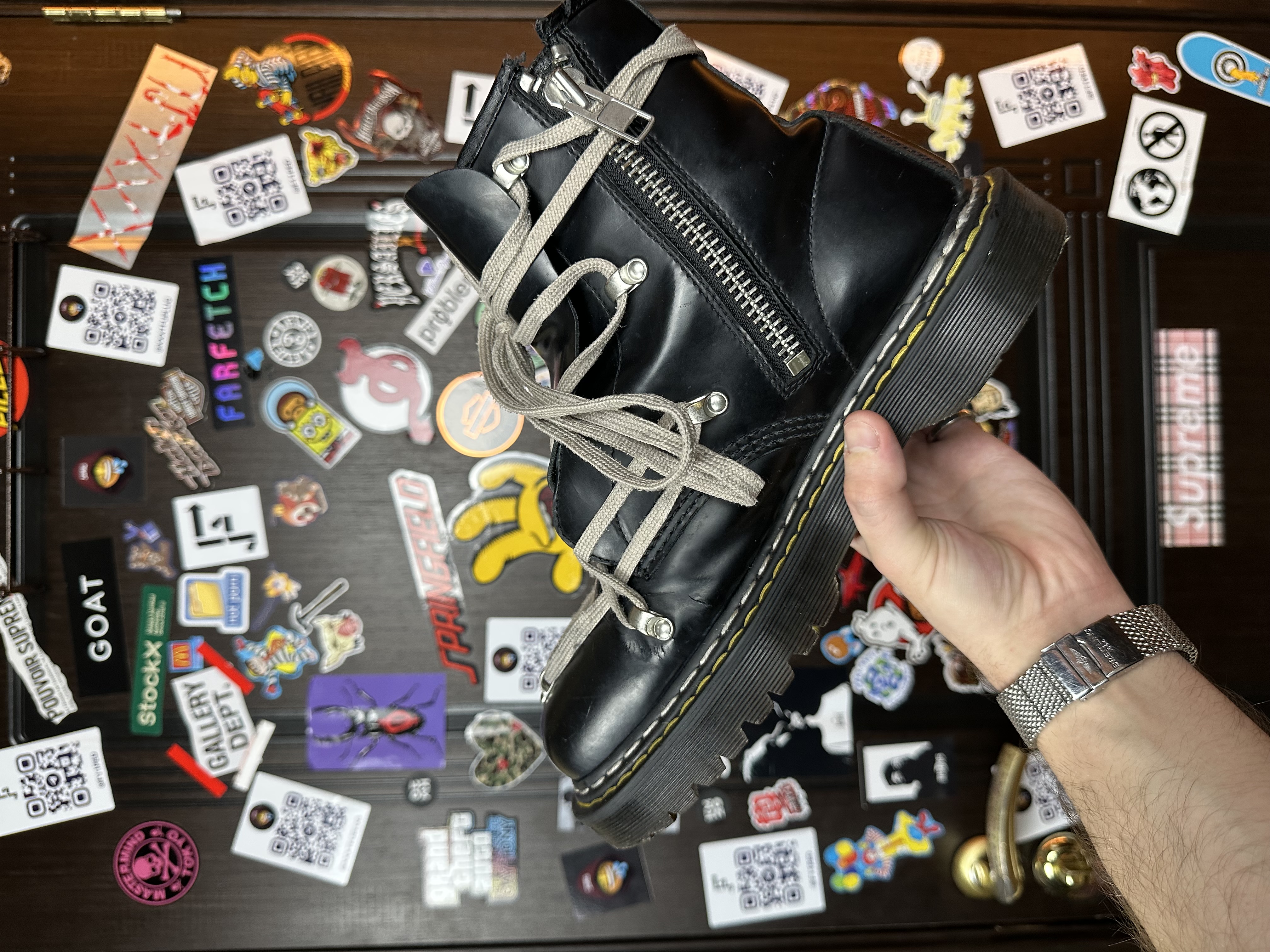 RickOwens Dr martens 43
