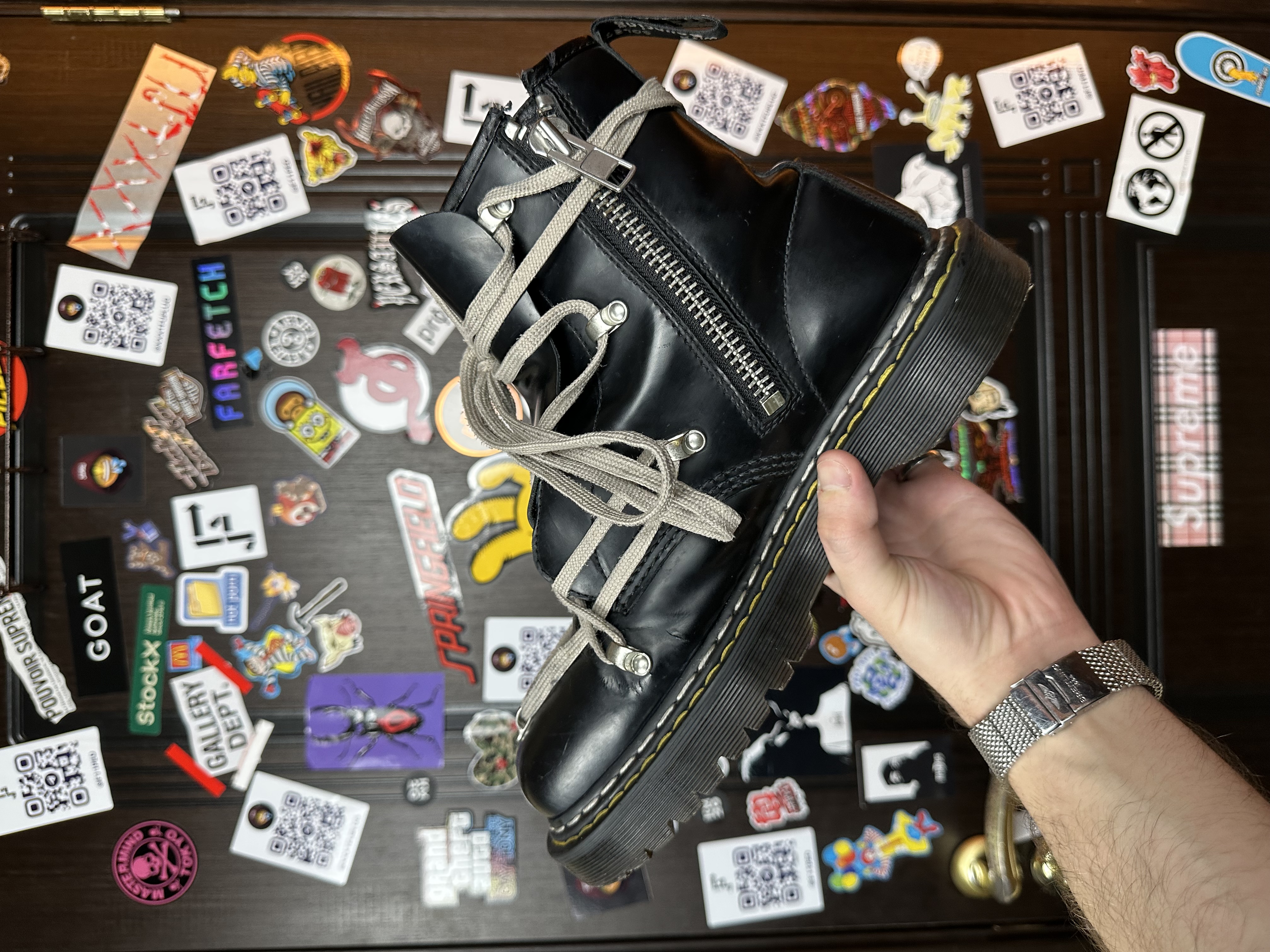 RickOwens Dr martens 43