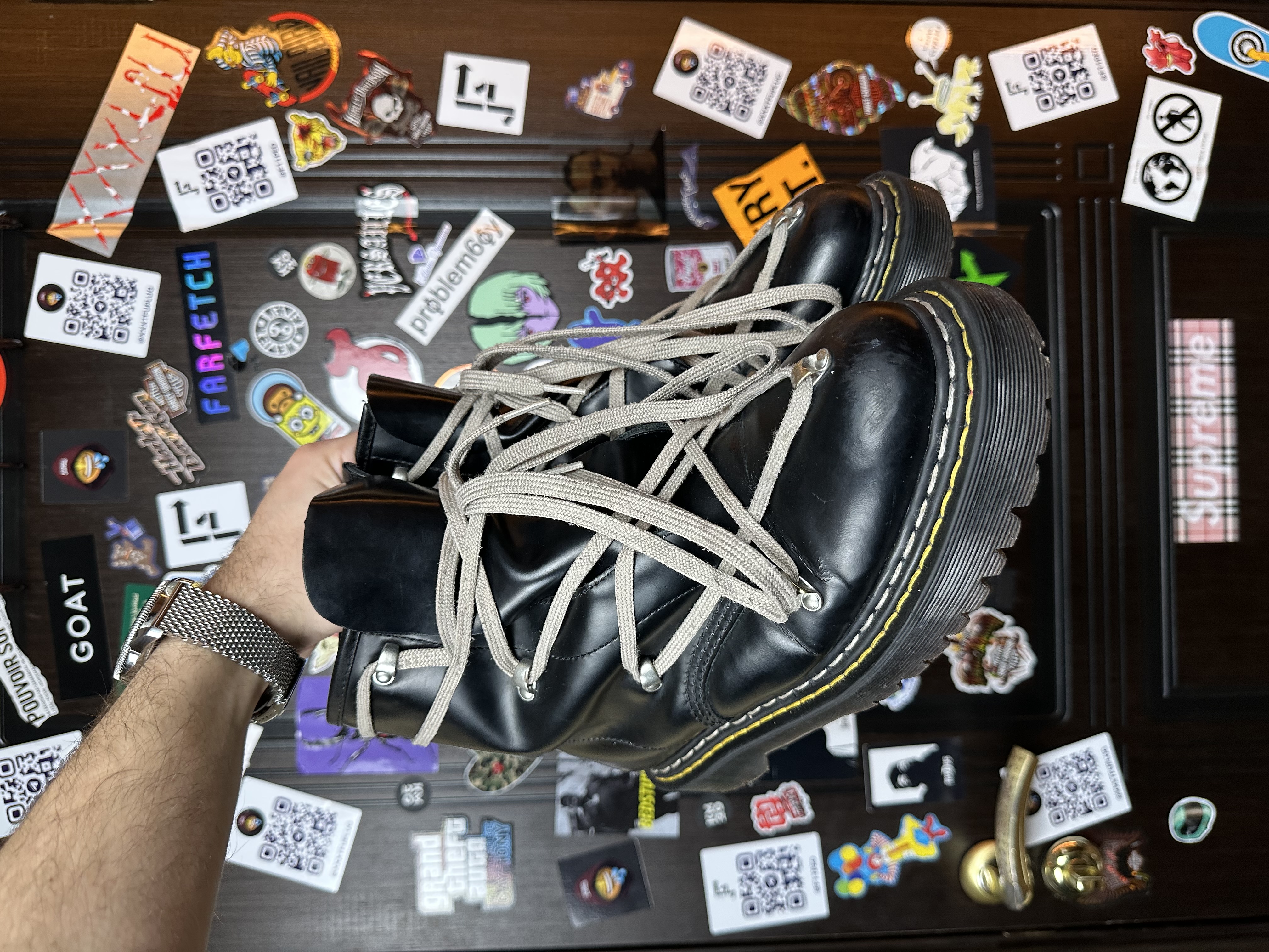 RickOwens Dr martens 43