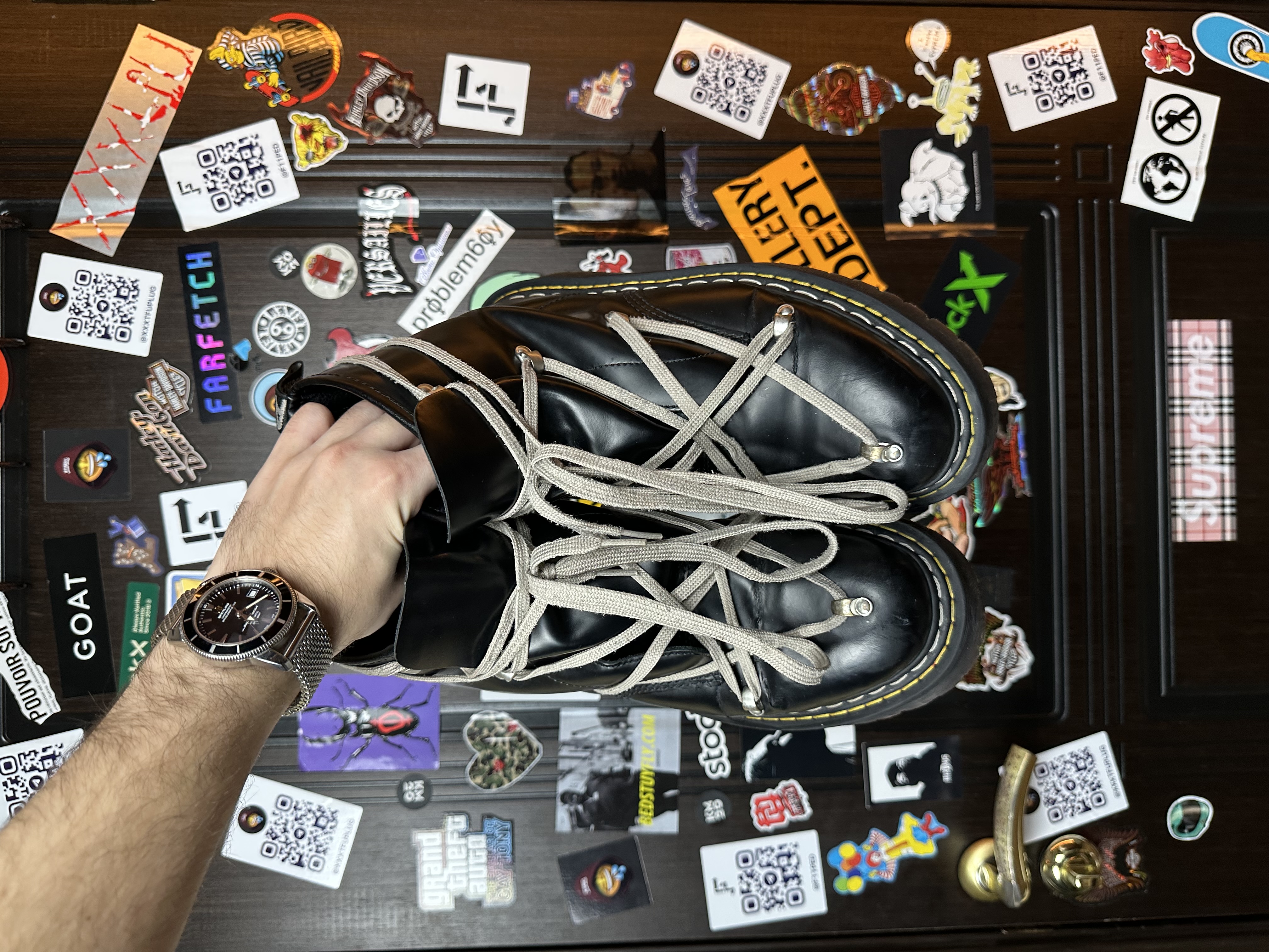 RickOwens Dr martens 43