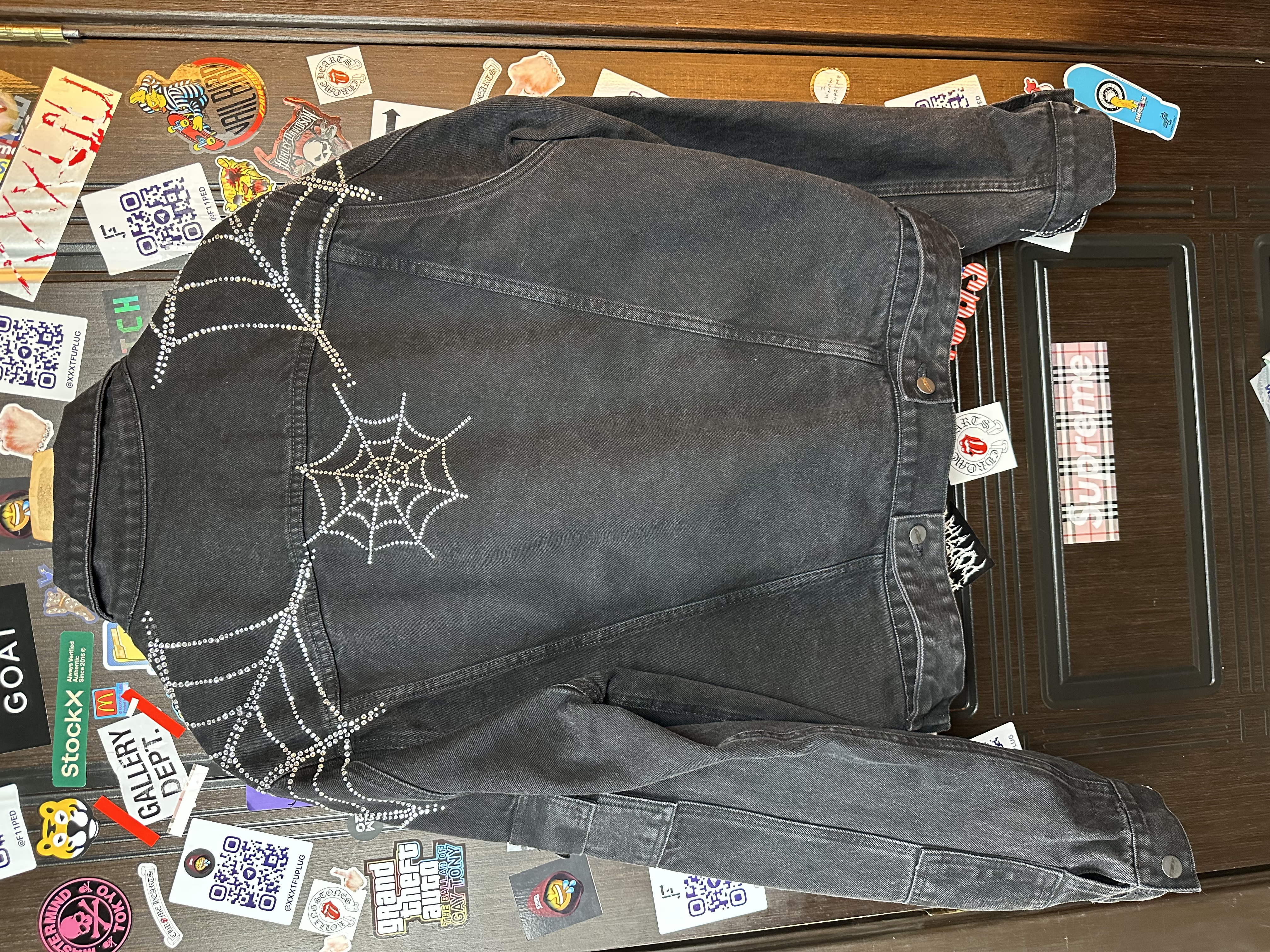 Sp5der OG Spider Worldwide First Ever 2019 Drop Denim Jacket