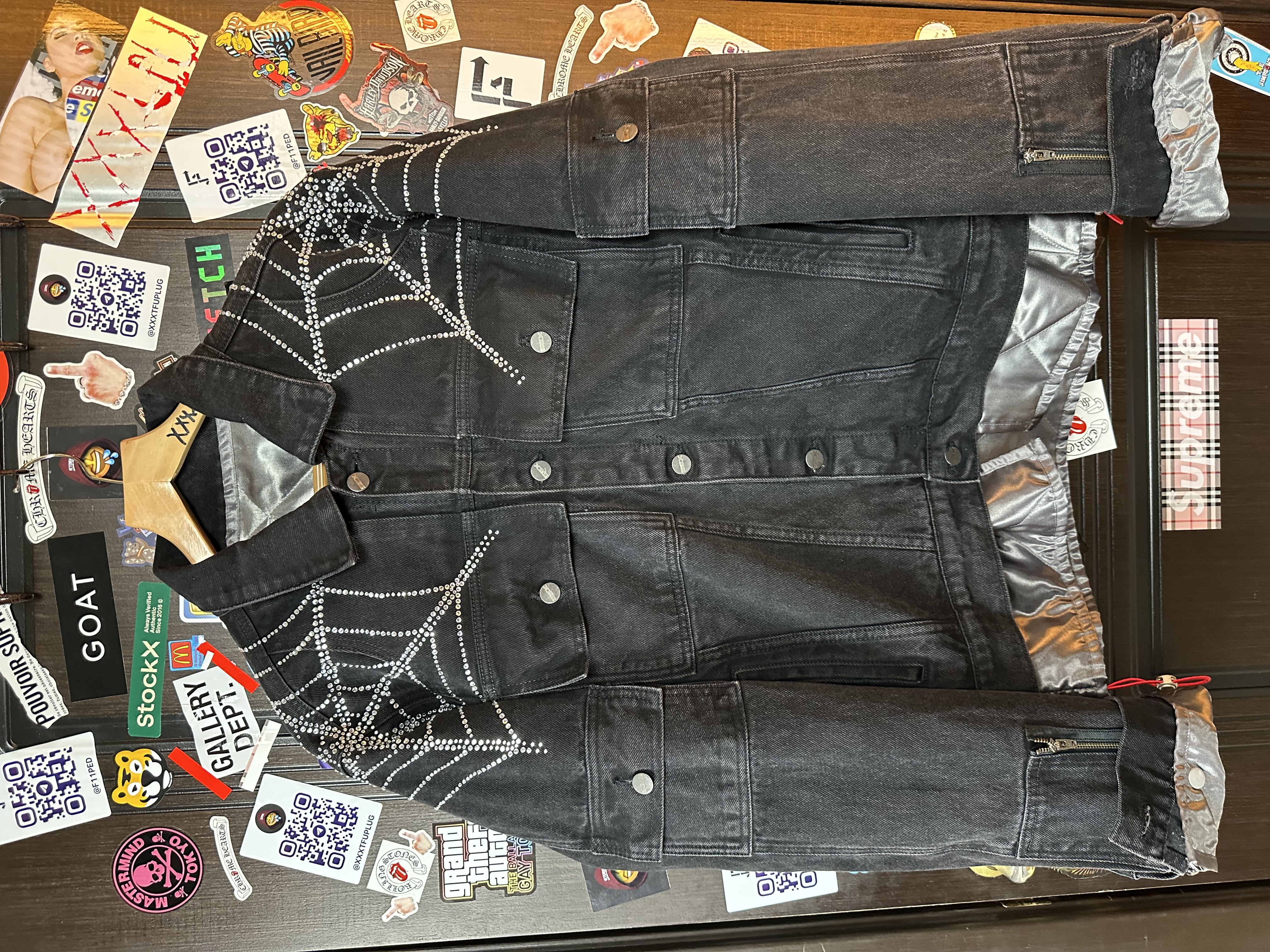 Sp5der OG Spider Worldwide First Ever 2019 Drop Denim Jacket