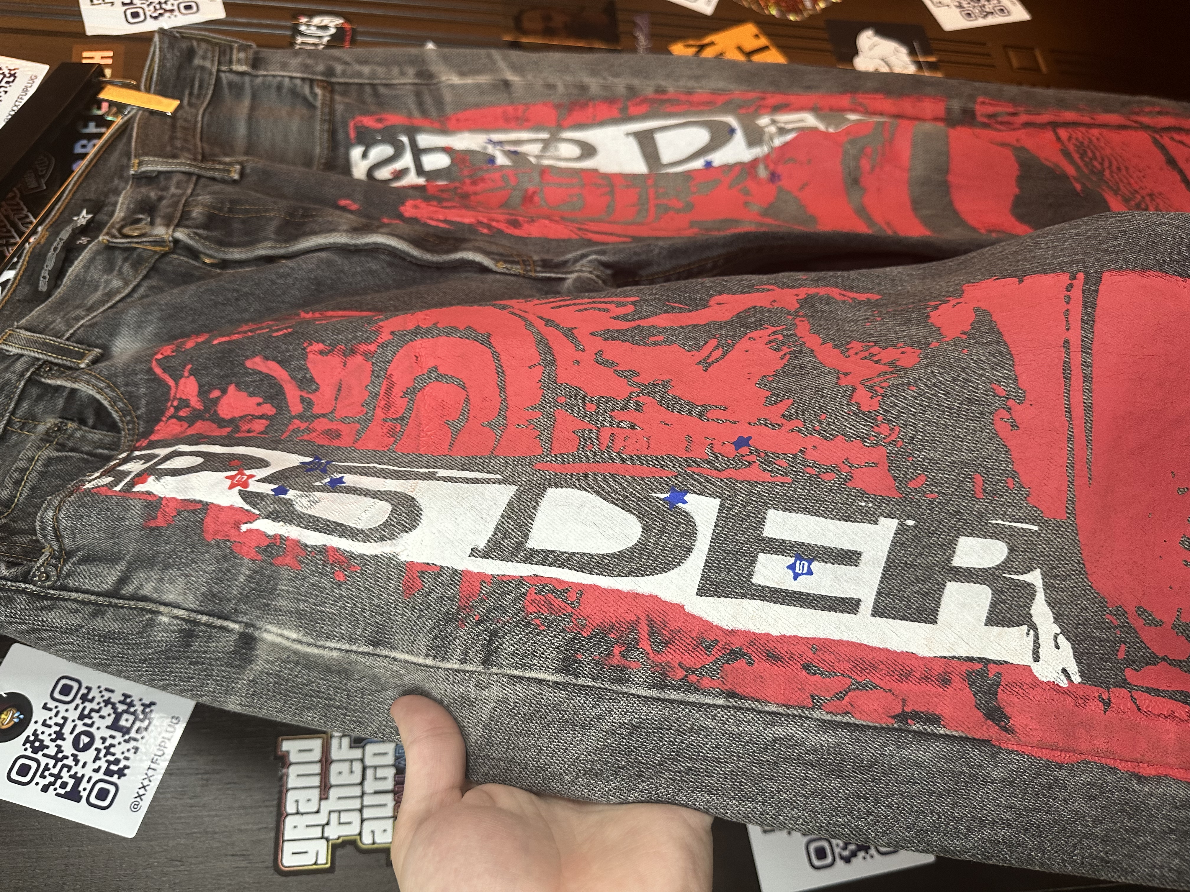 Sp5der Sp5der Moto Jeans