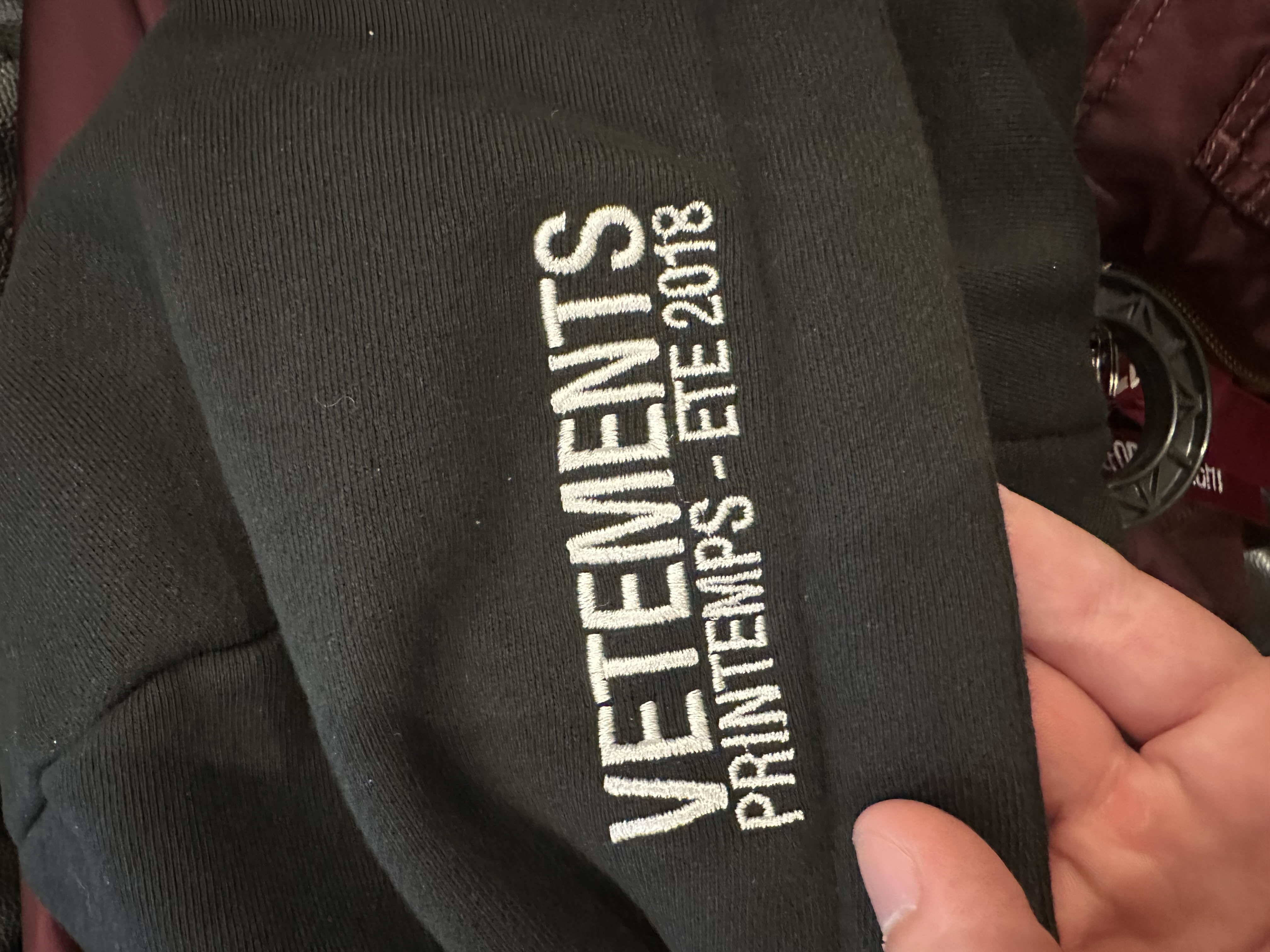 Vetements Burgundy Bomber Emoji XS