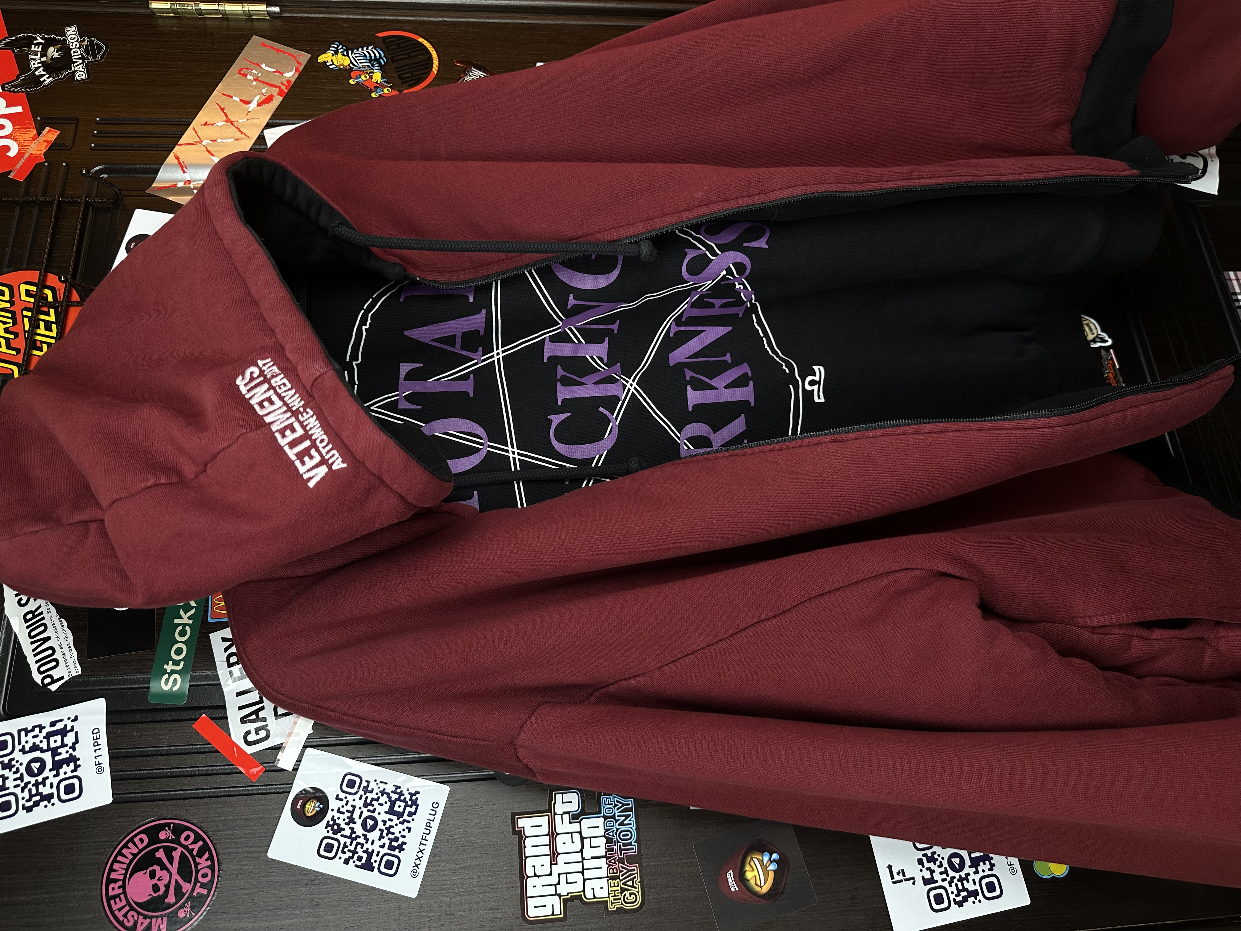 Vetements Vetements Total Fucking Darkness x 11 inch Gun Club 2 Side Bomber L size